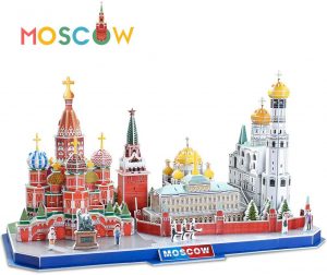 Los mejores puzzles de Moscú - Puzzle de cityline de Moscú en 3D