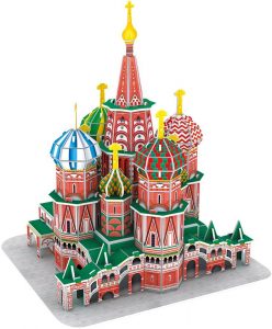 Los mejores puzzles de Moscú - Puzzle de la Catedral de San Basilio de Moscú en 3D de 92 piezas