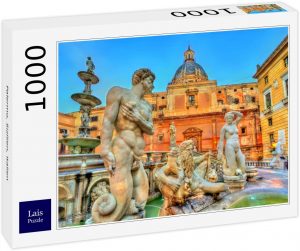 Los mejores puzzles de Palermo - Puzzle de 1000 piezas de la fuente de la plaza de Pretoria de Palermo