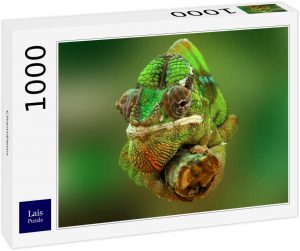 Los mejores puzzles de camaleones - Puzzle de 1000 piezas de camaleón verde