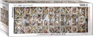 Los mejores puzzles de la capilla sixtina de Miguel Ángel - Puzzle de 1000 piezas de la Capilla Sixtina de Miguel Angel de Eurographics de panorama
