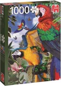 Los mejores puzzles de loros y guacamayos - Puzzle de 1000 piezas de loros tropicales de Jumbo