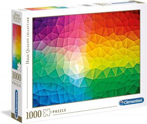 Los mejores puzzles del Arco Iris de colores - Arcoiris - Puzzle de 1000 piezas del Arcoiris Gradient con figuras geomÃ©tricas