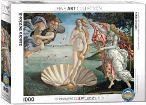Los mejores puzzles del Nacimiento de Venus - Puzzle de 1000 piezas del Nacimiento de Venus de Sandro Botticelli de Eurographics