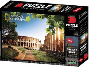 Los mejores puzzles del coliseo de Roma - Puzzle de 500 piezas del coliseo de Roma con efecto 3D