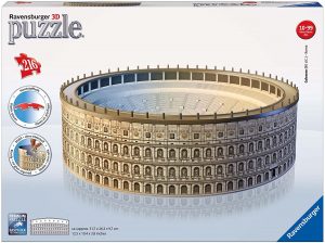 Los mejores puzzles del coliseo de Roma - Puzzle del coliseo de Roma en 3D de Ravensburger de 216 piezas de día