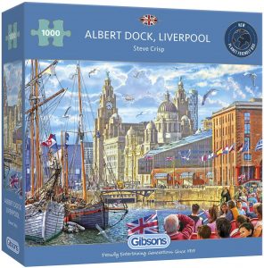 Puzzle de Albert Dock de Liverpool de 1000 piezas de Gibsons - Los mejores puzzles de Liverpool de Inglaterra - Puzzles de ciudades del mundo