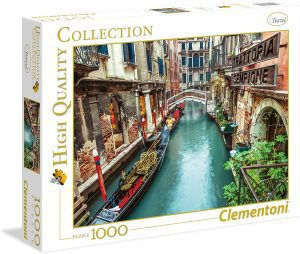 Puzzle de Canal de Venecia de 1000 piezas de Clementoni - Los mejores puzzles de Venecia en Italia - Puzzles de ciudades del mundo