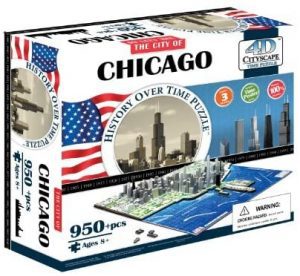 Puzzle de Chicago de 4D de 950 piezas