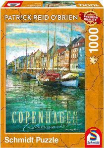 Puzzle de Copenhaguen de Dinamarca de 1000 piezas de Schmidt - Los mejores puzzles de Copenhaguen en Dinamarca - Puzzles de ciudades del mundo