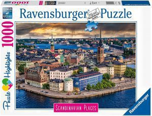 Puzzle de Estocolmo de noche de 1000 piezas de Ravensburger- Los mejores puzzles de Estocolmo