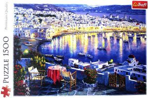 Puzzle de Mykonos de Grecia de 1500 piezas de Trefl - Los mejores puzzles de Mykonos de Grecia - Puzzles de ciudades del mundo