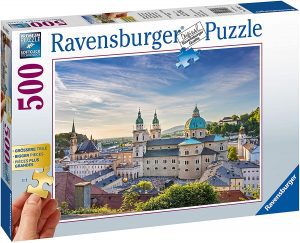 Puzzle de Salzburgo de 500 piezas de Ravensburger - Los mejores puzzles de Salzburgo - Puzzles de ciudades del mundo