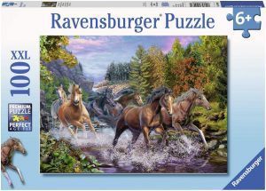Puzzle de caballos cabalgando de 100 piezas de Ravensburger - Los mejores puzzles de caballos - Puzzle de animales