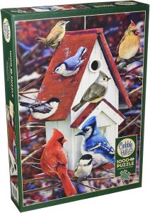 Puzzle de casas de pájaros de 1000 piezas de Cobble Hill - Los mejores puzzles de pájaros