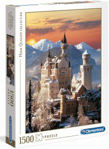 Puzzle de castillo de Neuschwanstein de 1500 piezas de Clementoni - Los mejores puzzles de Neuschwanstein - Puzzles de castillos