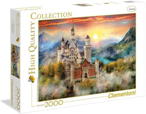 Puzzle de castillo de Neuschwanstein de 2000 piezas de Clementoni - Los mejores puzzles de Neuschwanstein - Puzzles de castillos