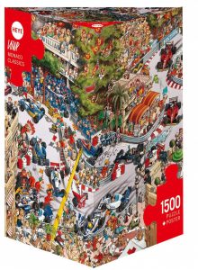 Puzzle de circuito de F1 de Monaco de 1500 piezas de Heye - Los mejores puzzles de M贸naco - Puzzles de ciudades del mundo