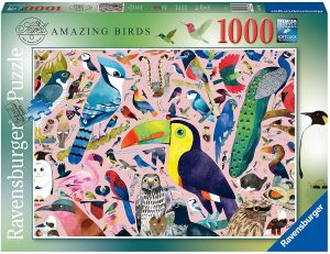 Puzzle de ilustraciones de pájaros de 1000 piezas de Ravensburger - Los mejores puzzles de pajaros