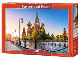Puzzle de la Catedral de San Basilio de Moscow de 1000 piezas de Castorland - Los mejores puzzles de MoscÃº de Rusia - Puzzles de ciudades del mundo