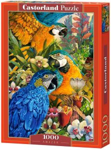 Puzzle de loros tropicales de Castorland de 1000 piezas - Los mejores puzzles de loros