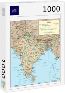 Puzzle de mapa de la India de Lais de 1000 piezas - Los mejores puzzles de la India