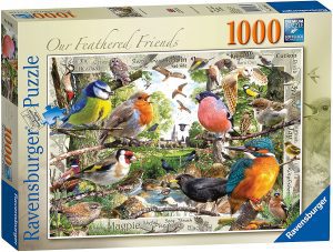 Puzzle de pájaros únicos de 1000 piezas de Ravensburger - Los mejores puzzles de pájaros - Puzzle de animales