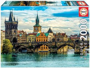 Puzzle de vistas de Praga de 2000 piezas de Educa - Los mejores puzzles de Praga de la RepÃºblica Checa - Puzzles de ciudades del mundo