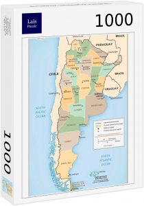 Puzzle del mapa de Argentina de Lais de 1000 piezas - Los mejores puzzles del mapa de Argentina