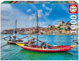 Puzzles de Oporto - Puzzle de 1000 piezas de Barcos Rabelos de Educa