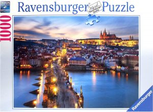 Puzzles de Praga - Puzzle de 1000 piezas del Puente de Carlos con el castillo de Praga de Ravensburger