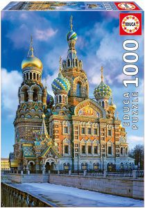 Puzzles de San Petersburgo - Puzzle de 1000 piezas de la iglesia del Salvador sobre la sangre derramada de San Petersburgo de Educa