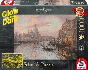 Puzzles de Venecia - Puzzles de 1000 piezas de canales de Venecia de Schmidt oscuridad