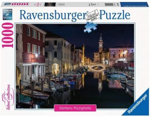 Puzzles de Venecia - Puzzles de 1000 piezas de los canales de Venecia de Ravensburger de noche