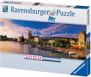 Puzzles de Zurich - Puzzle de 1000 piezas panorama de atardecer en Zurich