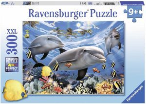 Puzzles de delfines - Puzzle de ravensburger de delfines de 300 piezas bajo el mar