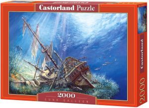 Los mejores puzzles de barcos - Puzzle de Galeón hundido de 2000 piezas de Castorland