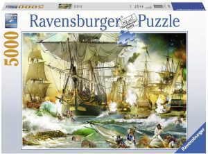Los mejores puzzles de barcos y batallas navales - Puzzle de 5000 piezas de batalla naval de Ravensburger
