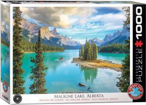 Puzzle de Lake Alberta de Canada de 1000 piezas de Ravensburger - Los mejores puzzles de Canada - Puzzles de países