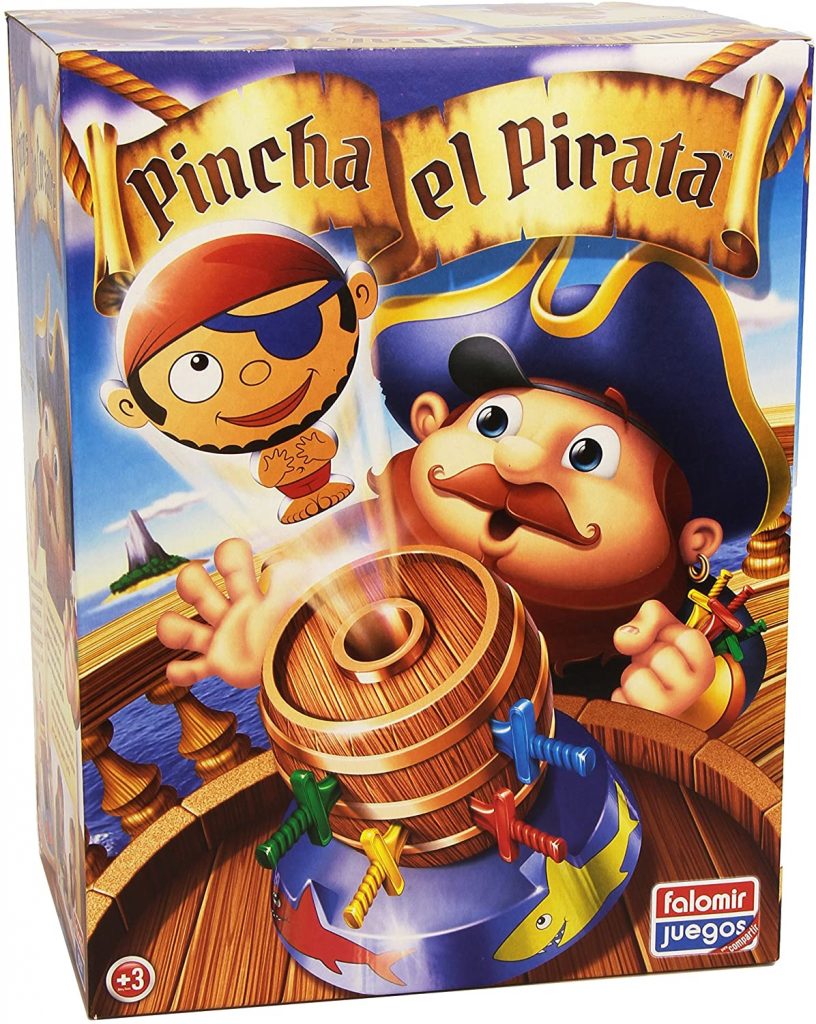 Tomy Pop-Up Pirata – Juego De Barril Con Sorpresa – Para Niños A Partir De 4 Años – Juguete Clásico De Habilidad Y Diversión