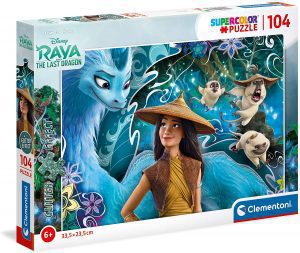 Puzzle de momentos de Raya y el último dragón de 104 piezas de Clementoni - Los mejores puzzles de Raya