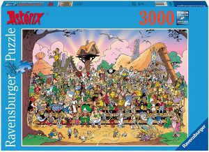 Los mejores puzzles de Asterix y Obelix - Puzzle de 3000 piezas de personajes de Asterix y Obelix en la aldea de Ravensburger