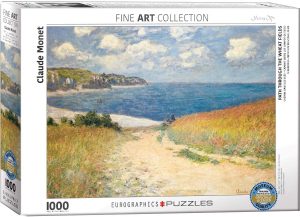 Los mejores puzzles de Claude Monet - Puzzle de 1000 piezas de Camino entre los campos de Trigo de Claude Monet de Eurographics