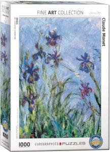 Los mejores puzzles de Claude Monet - Puzzle de 1000 piezas de Flores de Iris de Claude Monet de Eurographics
