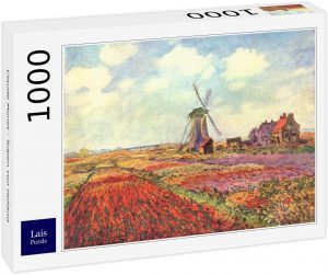 Los mejores puzzles de Claude Monet - Puzzle de 1000 piezas de Tulipanes de Holanda de Claude Monet de Lais