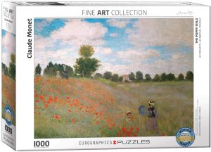 Los mejores puzzles de Claude Monet - Puzzle de 1000 piezas de las Amapolas de Claude Monet de Eurographics