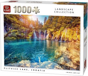 Los mejores puzzles de Croacia - Puzzle de lago Plitvice en Croacia de 1000 piezas de King