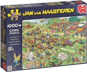 Los mejores puzzles de Jan Van Haasteren de Jumbo de 1000 piezas - Puzzle de Carrera de Cortacésped