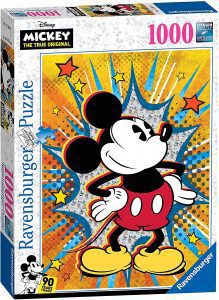 Los mejores puzzles de Mickey Mouse - Puzzle de Mickey Mouse Retro de 1000 piezas de Ravensburger