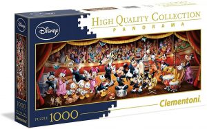 Los mejores puzzles de Mickey Mouse - Puzzle de Mickey Mouse concierto Panorámico de 1000 piezas de Clementoni